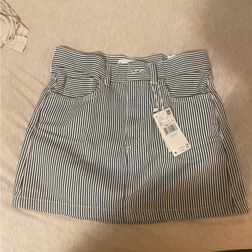 MANGO Mini Denim skirt
